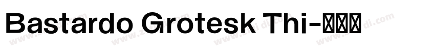 Bastardo Grotesk Thi字体转换 Bastardo Grotesk Thi字体转换